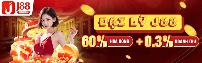 J88 Đại lý nhận 60% hoa hồng, +0.3% doanh thu